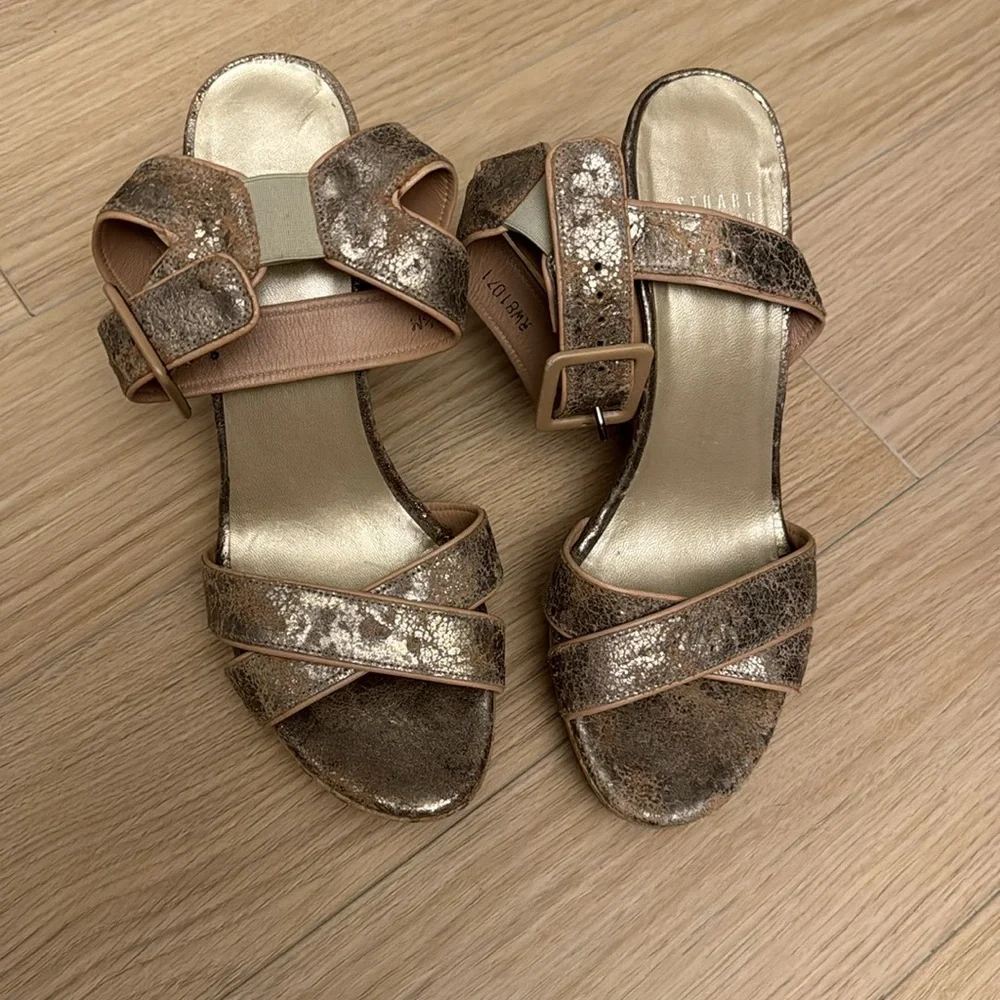Stuart Weitzman cork wedges